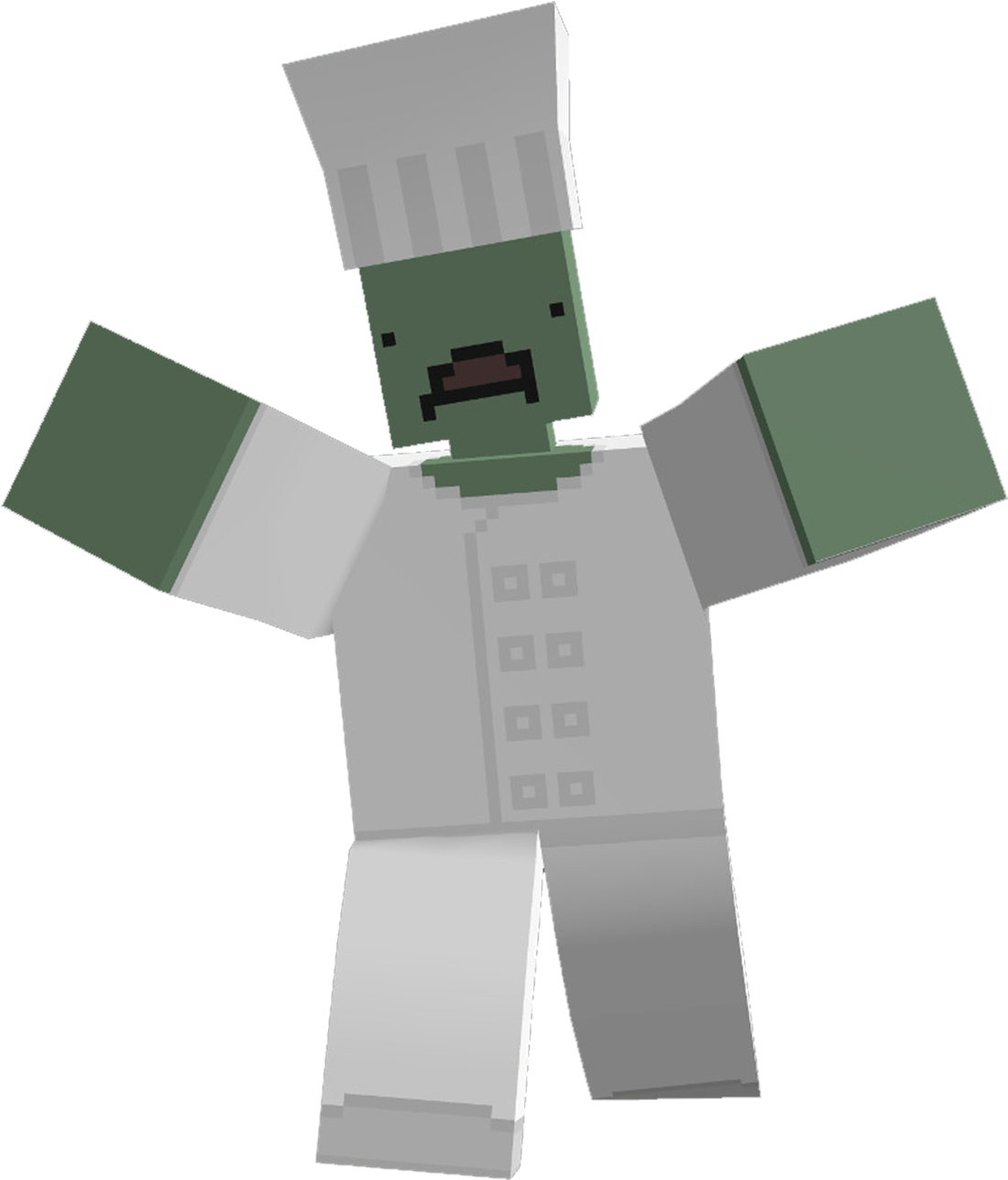 Minecraft Zombie Chef Character