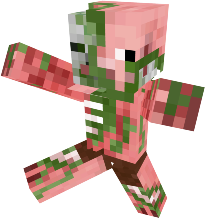 Minecraft_ Zombie_ Pigman_ Character