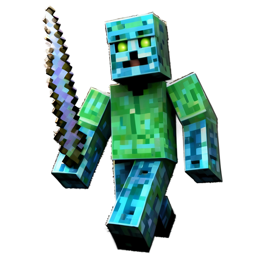Minecraft Zombie PNG xce PNG with transparent background