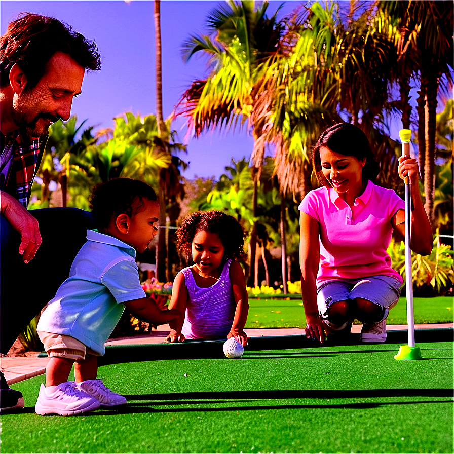 Mini Golf Family Fun Png Van9