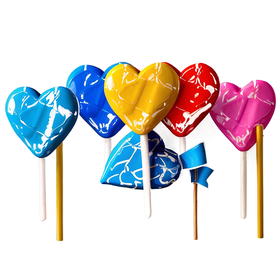 Mini Heart Lollipop Png 06292024