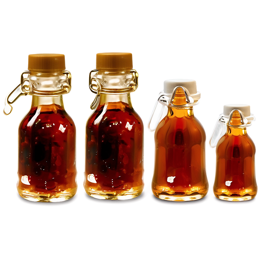 Mini Maple Syrup Bottles PNG 06212024 896x896 PNG image with a transparent background, free high-resolution download
