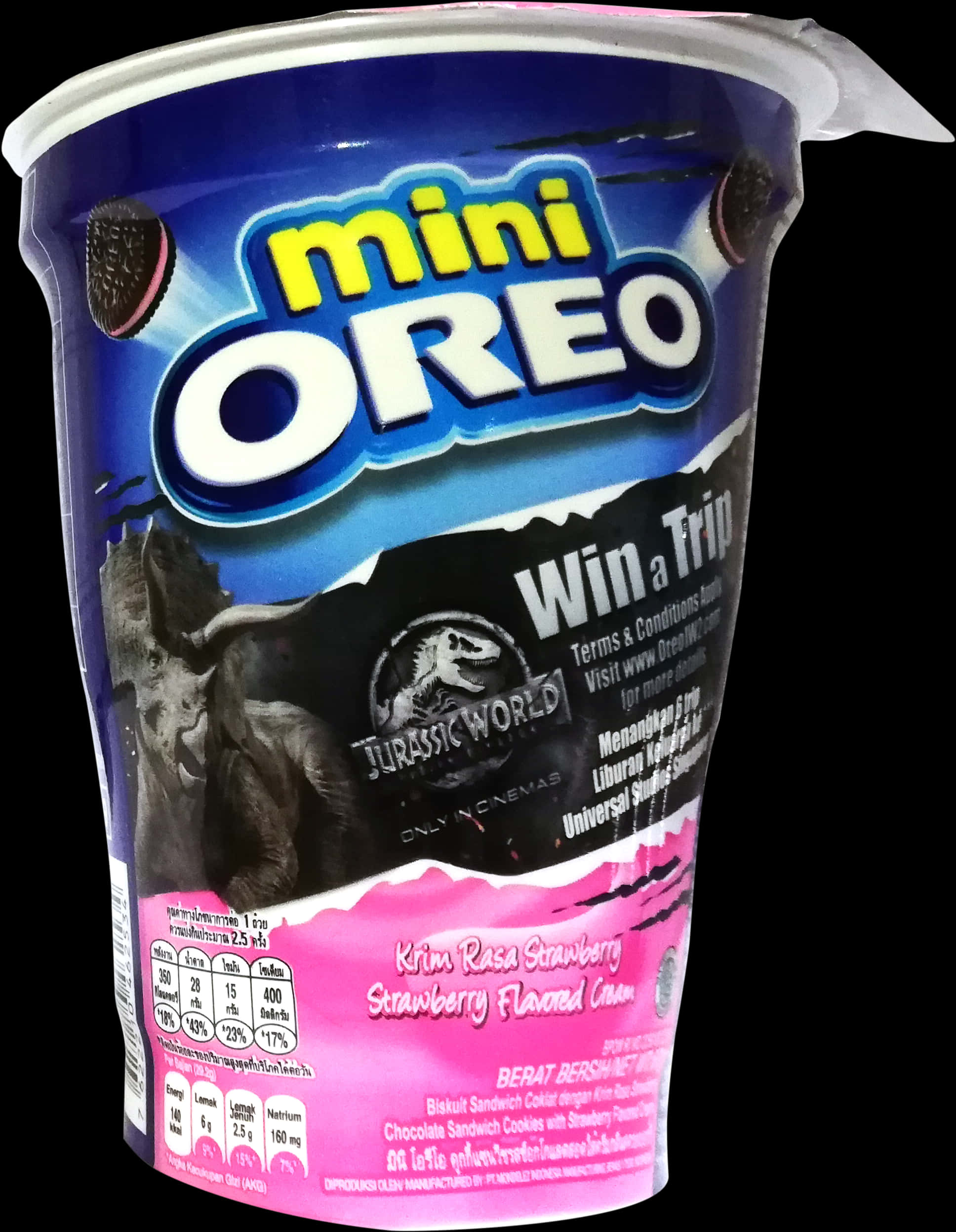 Mini Oreo Strawberry Cup Jurassic World Promotion