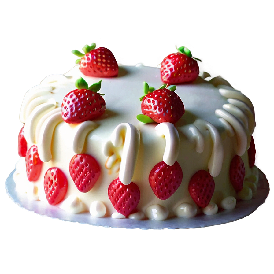 Mini Strawberry Cake Png 1