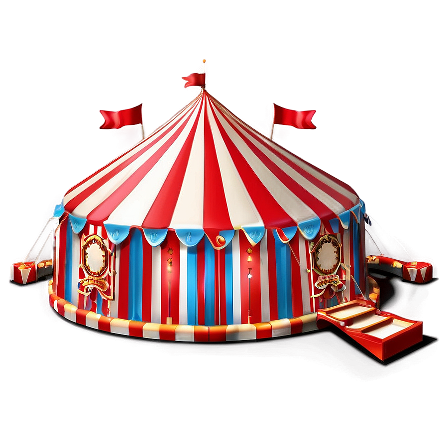 Miniature Circus Tent Model Png 06132024