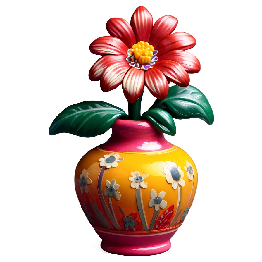 Miniature Flower Vase Png 06122024