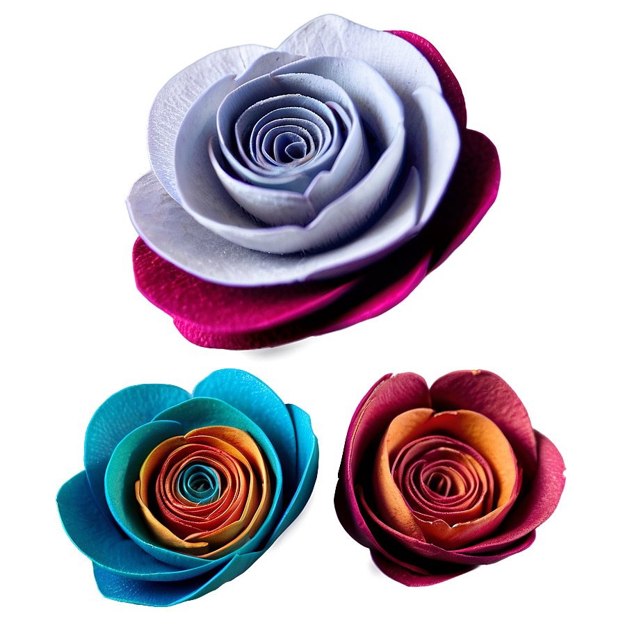 Miniature Rolled Flower Cluster Png 06282024