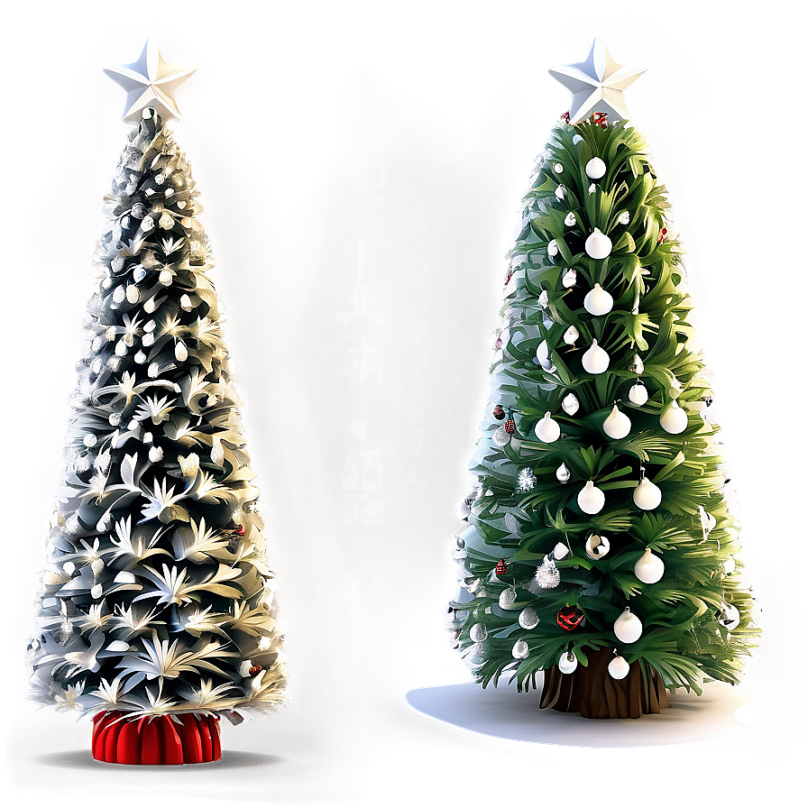 Miniature Xmas Tree Collection Png Sdc16