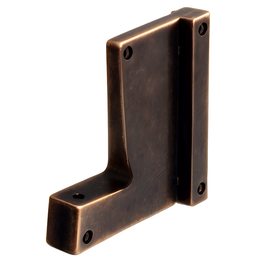 Minimal Bronze Shelf Bracket PNG 62 PNG with transparent background