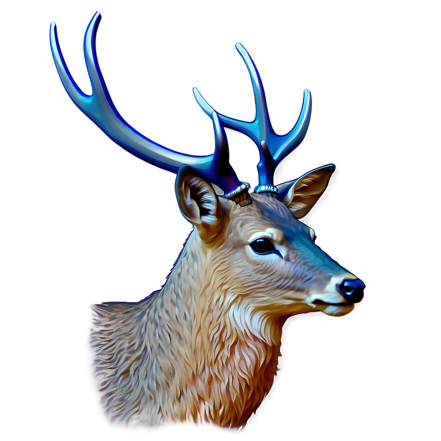 Minimal Deer Head Line Art Png 99