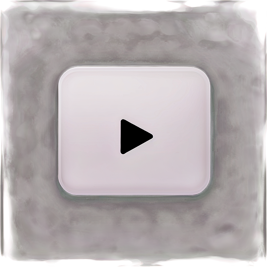 Minimal White Play Button Png 77