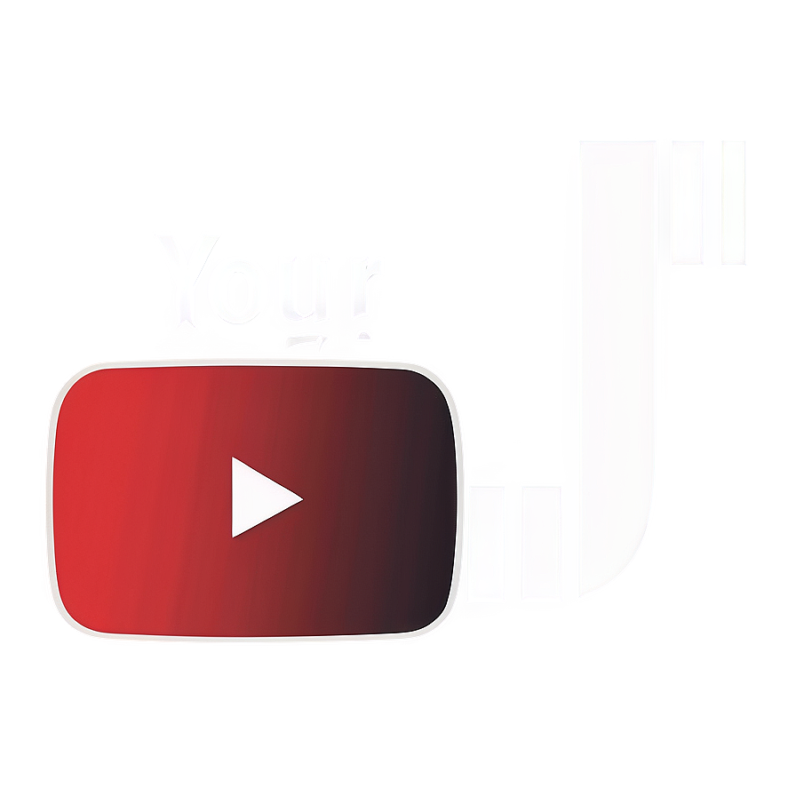 Minimal Youtube Logo in Monochrome PNG 05232024 PNG with transparent background