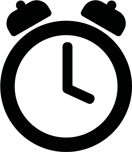 Minimalist Alarm Clock Icon