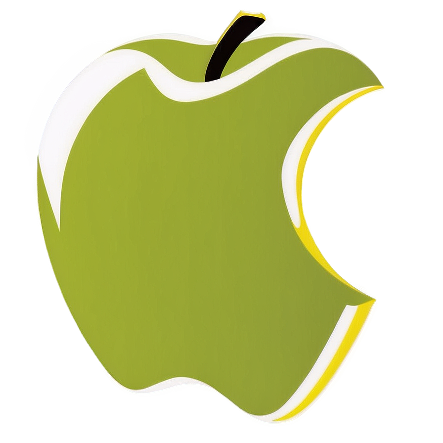 Minimalist Apple Logo Silhouette PNG 05232024 PNG with transparent background