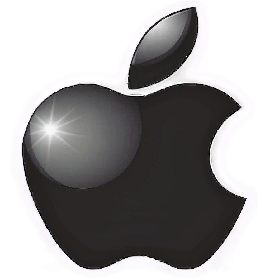 Minimalist Apple Logo Silhouette PNG 83 PNG with transparent background