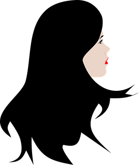 Minimalist Beauty Profile Art PNG image with a transparent background, free high-resolution download