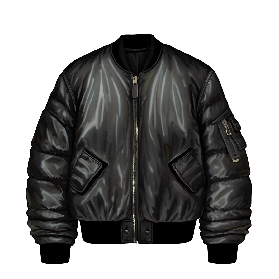 Minimalist Black Bomber Png 67