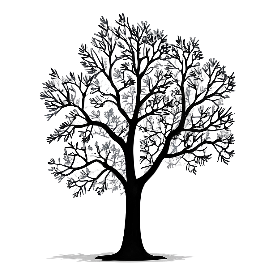 Minimalist Black Tree Png Jpu78