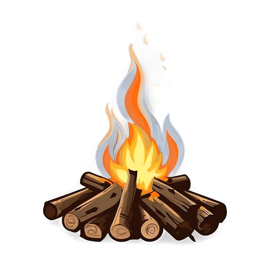 Minimalist Campfire Design Png Slp28