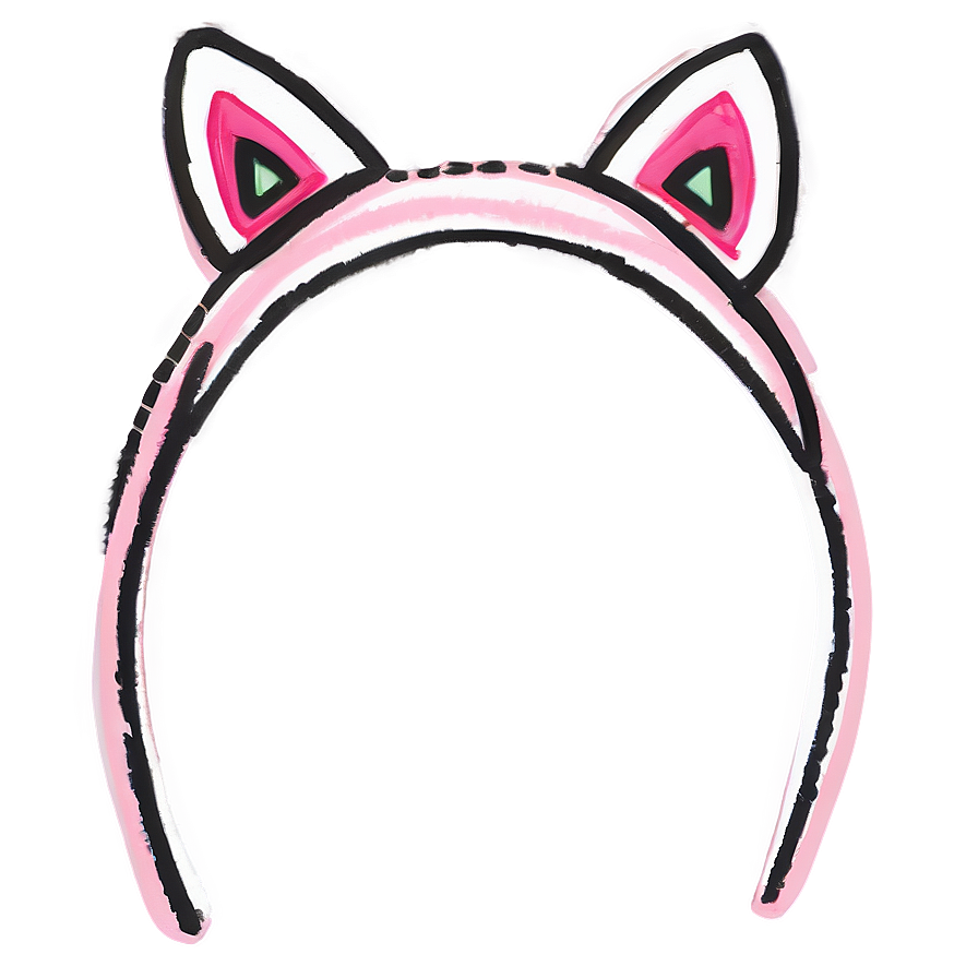 Minimalist Cat Ears Drawing PNG 05042024 PNG image with a transparent background, free high-resolution download