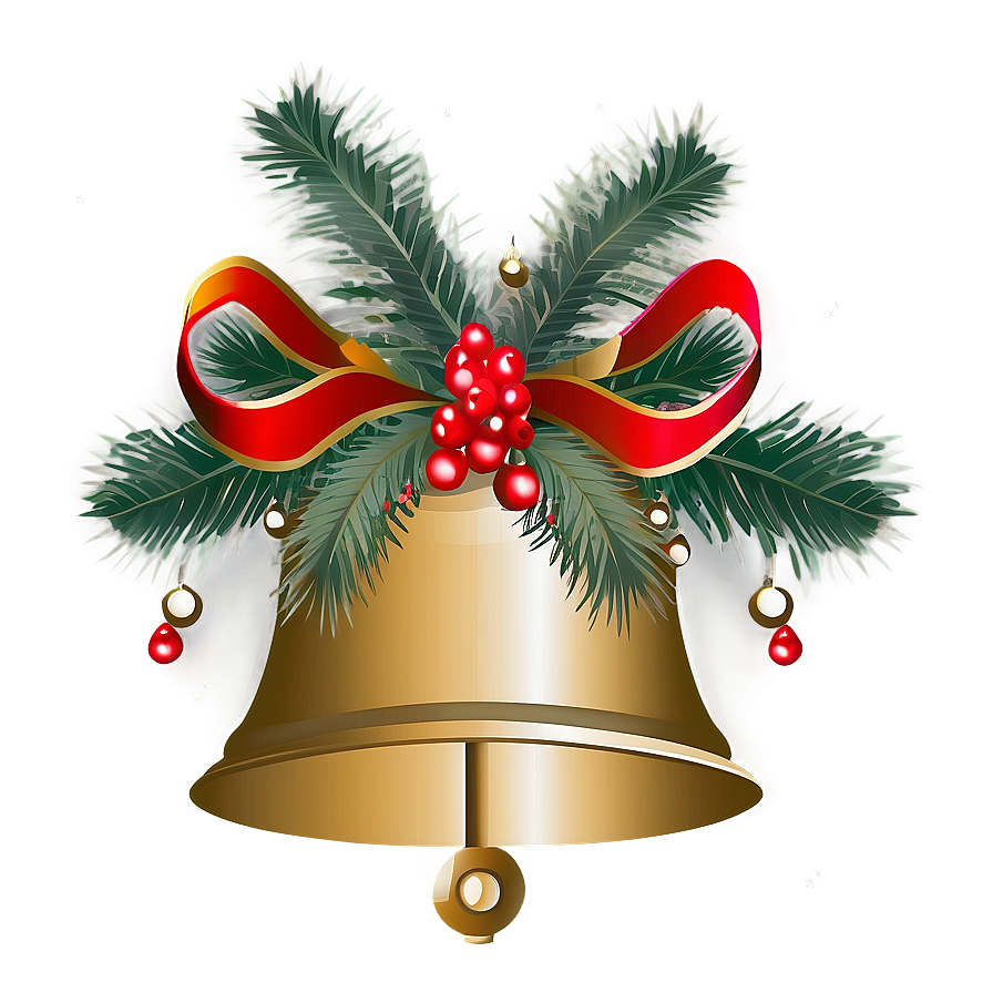 Minimalist Christmas Bell Png Bhk