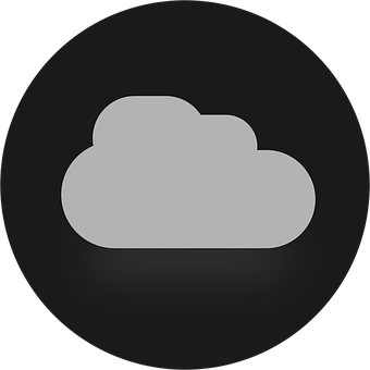 Minimalist Cloud Icon PNG with transparent background