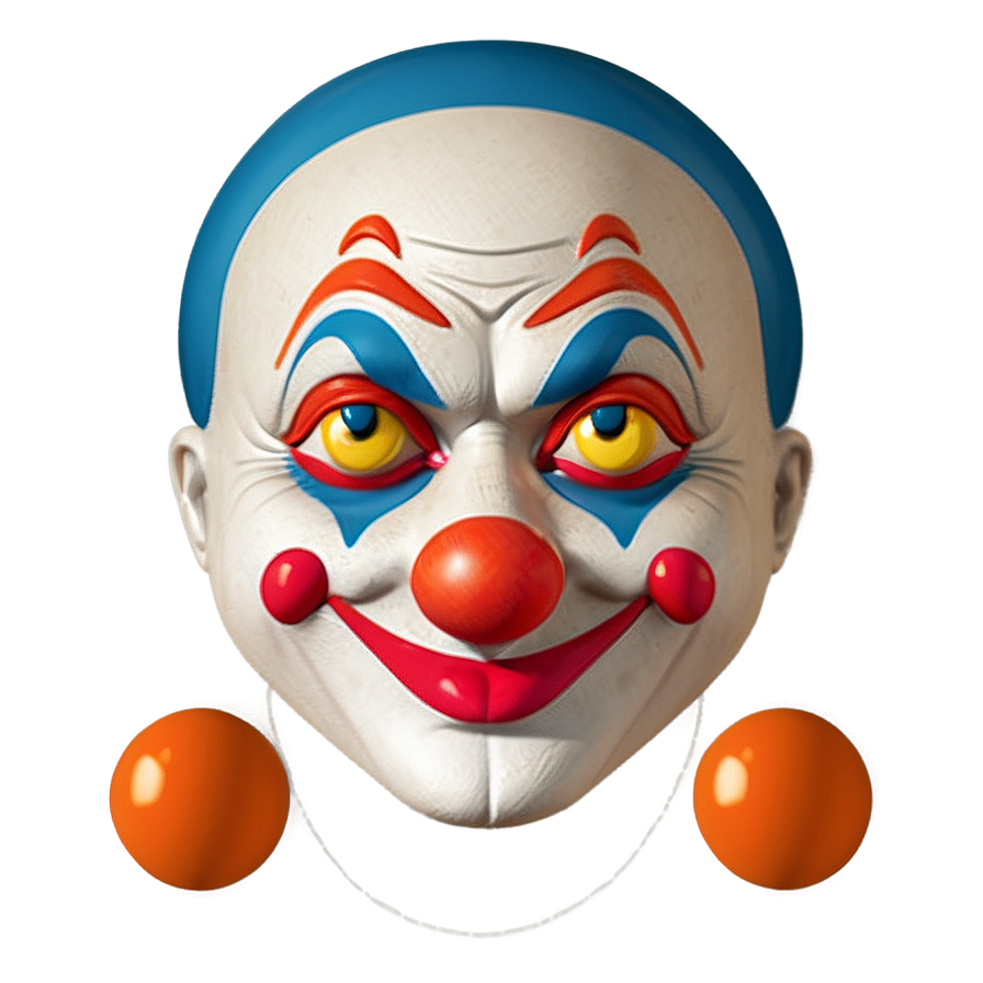 Minimalist Clown Emoji Png 31