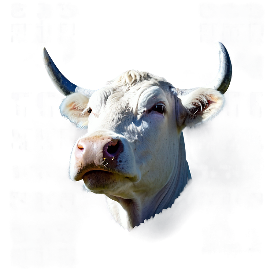 Minimalist Cow Face Png 29