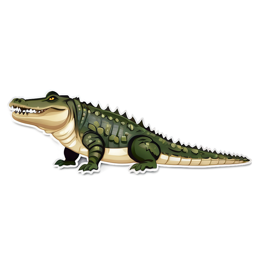 Minimalist Crocodile Icon Png 15