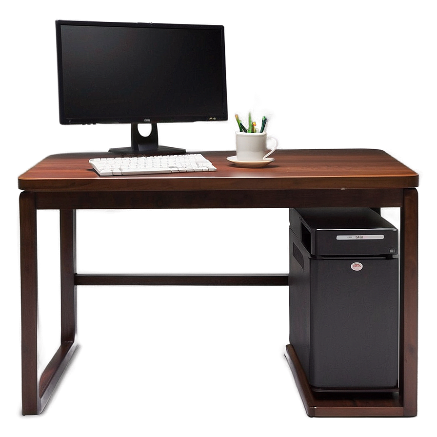 Minimalist Desk Setup PNG 05042024 PNG with transparent background