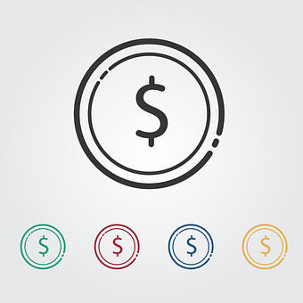 Minimalist Dollar Sign Icon