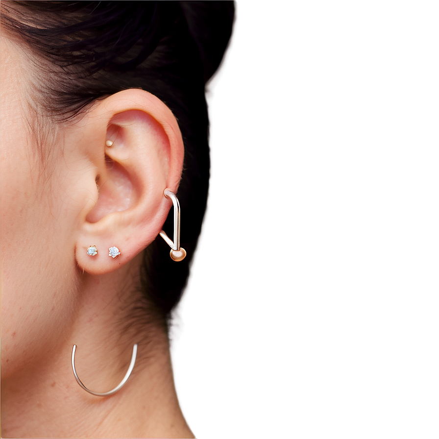 Minimalist Ear Piercing Ideas Png Tvm