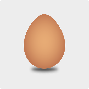 Minimalist Egg Designon Dark Background