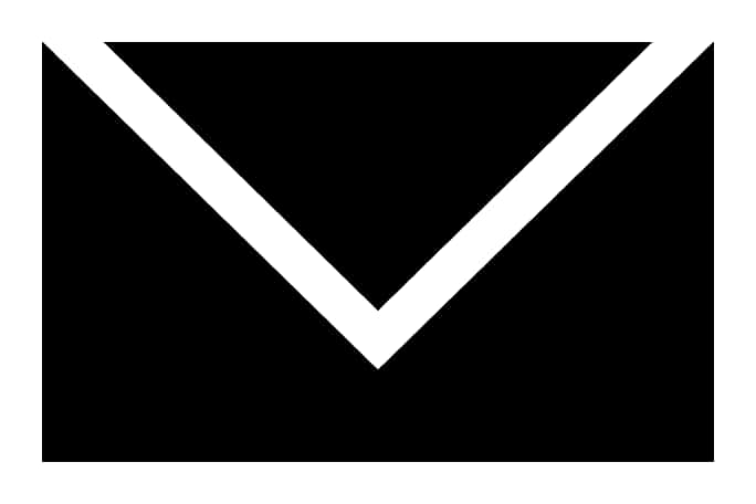 Minimalist Email Envelope Icon PNG image with a transparent background, free high-resolution download