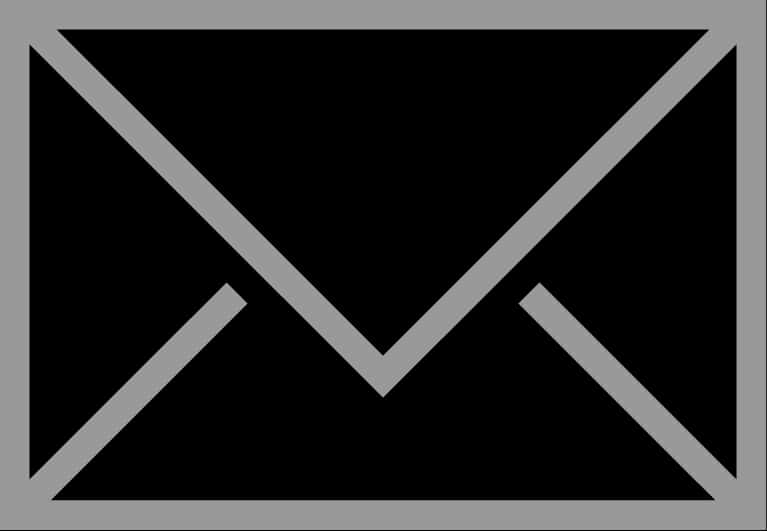 Minimalist Email Icon Design PNG image with a transparent background, free high-resolution download