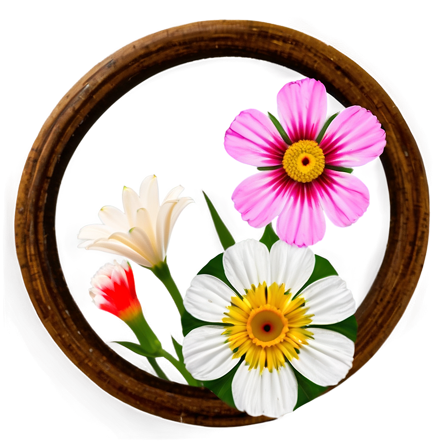 Minimalist Flower Circle Png Igo12