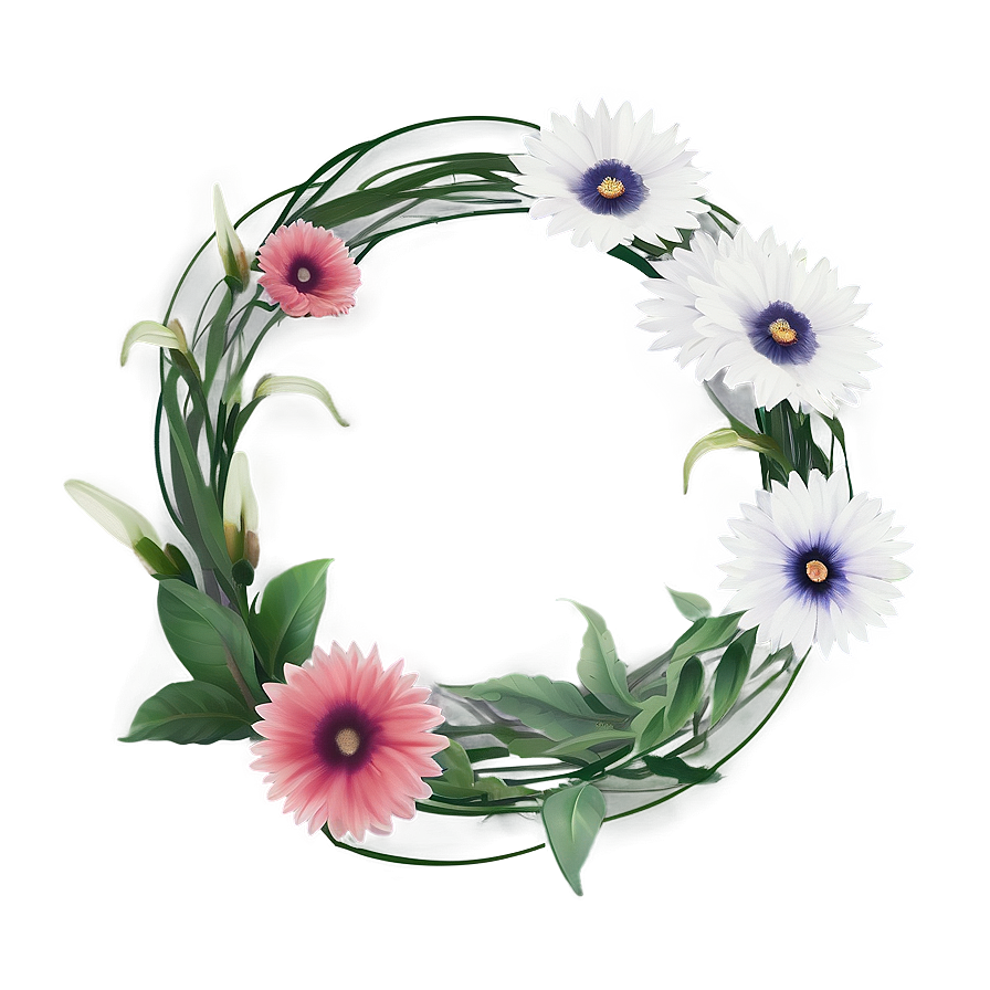 Minimalist Flower Circle Png Oug33