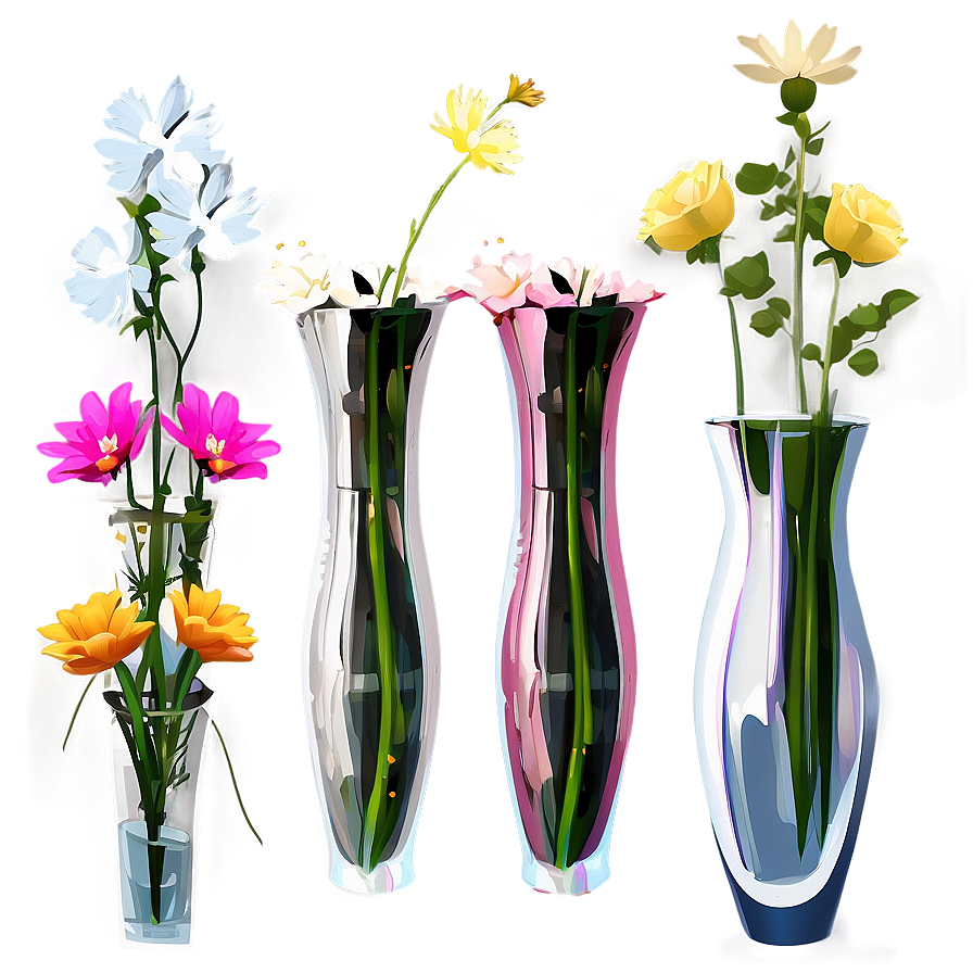 Minimalist Flowers In Vase Png 68