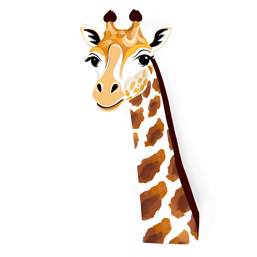 Minimalist Giraffe Design Png Kbg79