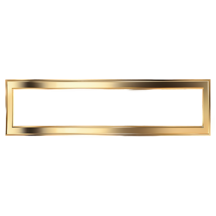 Minimalist Gold Border Png 05252024