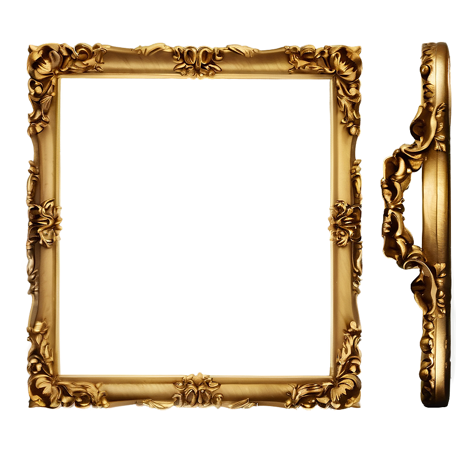 Minimalist Gold Frame Png Ehn