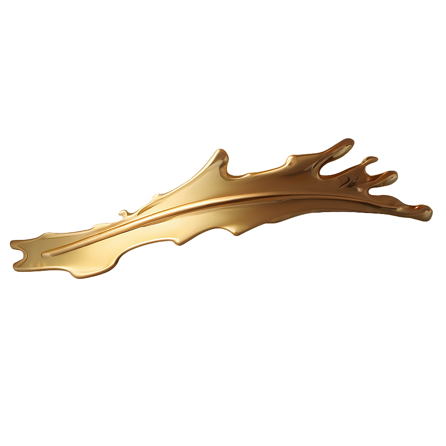 Minimalist Gold Splash Png Meo4