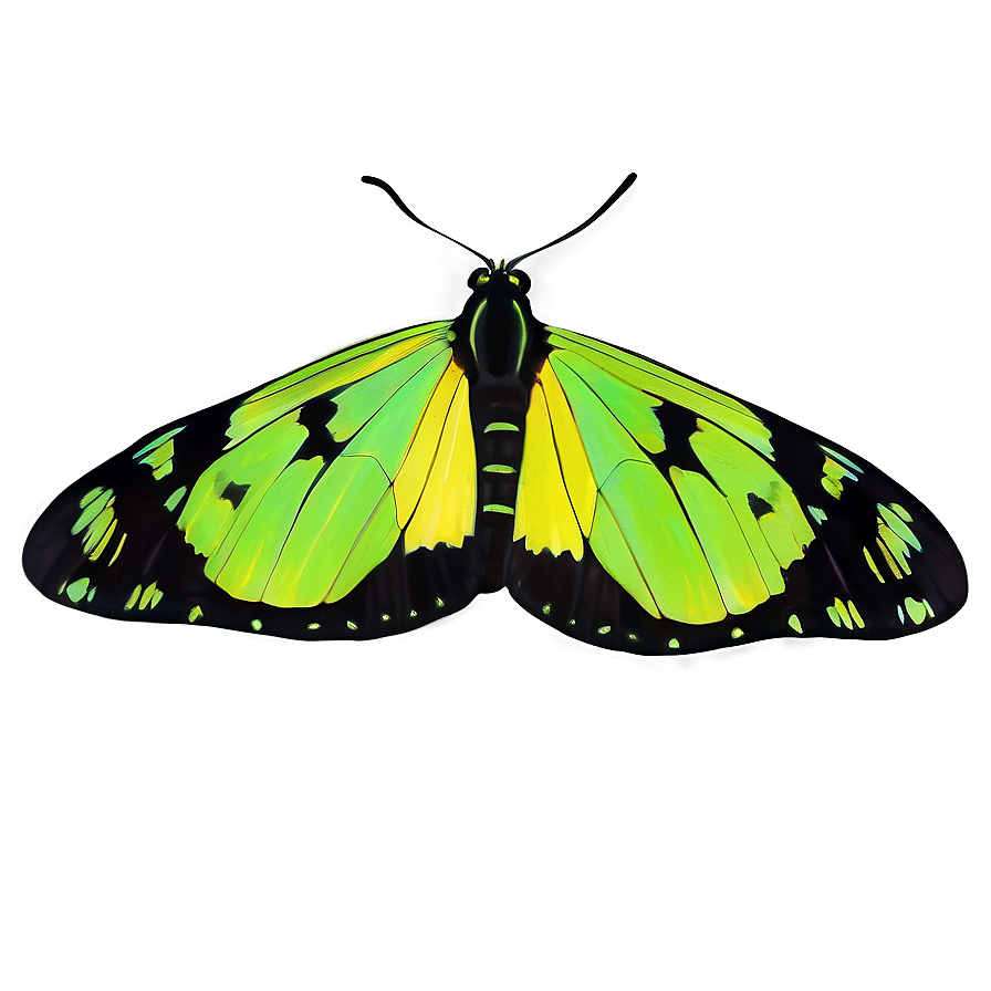 Minimalist Green Butterfly Png Pyi97