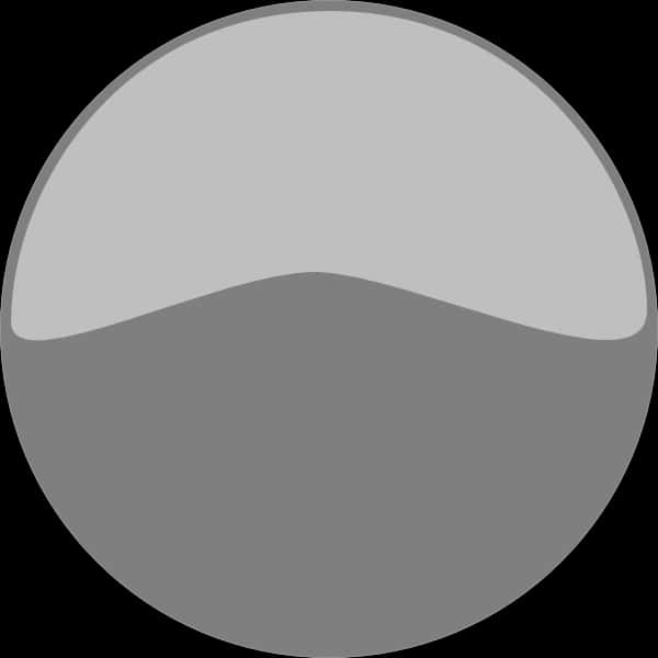 Minimalist Grey Button Design PNG image with a transparent background, free high-resolution download