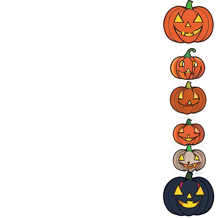 Minimalist Halloween Border Png 06202024