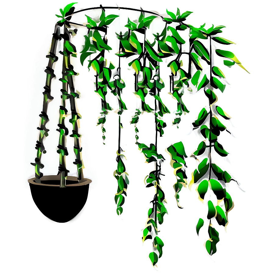 Minimalist Hanging Plant Png Rlx