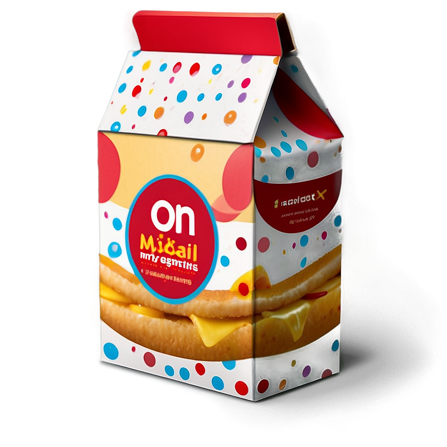 Minimalist Happy Meal Box Design Png Qnt13