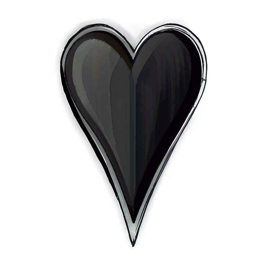 Minimalist Heart Sketch Png Vot