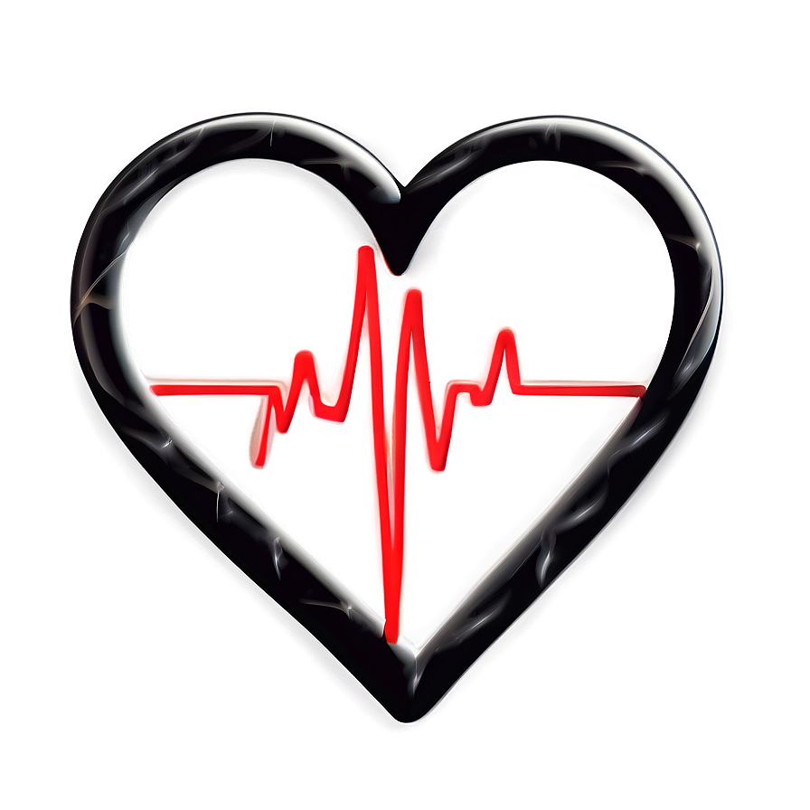 Minimalist Heartbeat Symbol Png 46