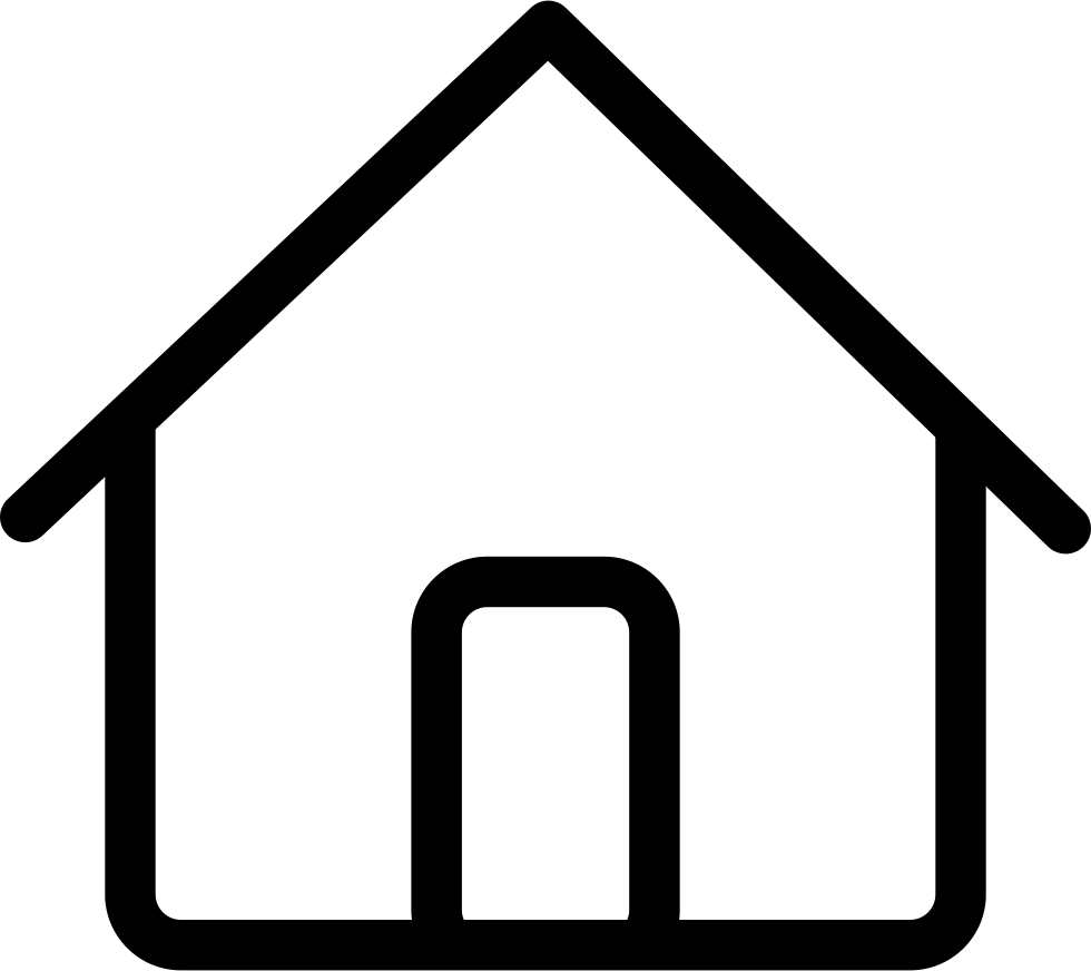 Minimalist Home Icon PNG with transparent background
